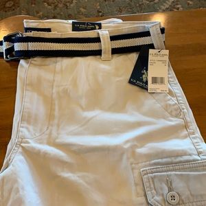 US Polo Association Men’s khaki cargo shorts brand new with tags size 38